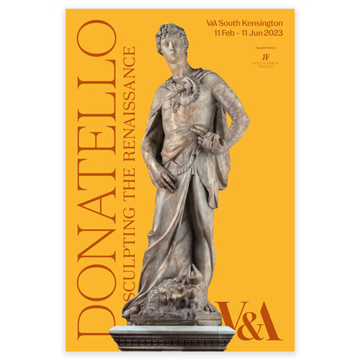 Donatello: Sculpting the Renaissance exhibition poster